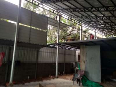 Industrial Work Ongoing Site @ കൊയിലാണ്ടി Shop Work.. Can Contact for any Industrial Work, Roof, Side Covering, V-Board, Pergola, Car Shed, Godown Work, Workshop, Design Works Handrails, Flower Pots etc.