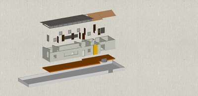 EXPLODED FLOOR PLAN 
#sketchup #illustrator #render