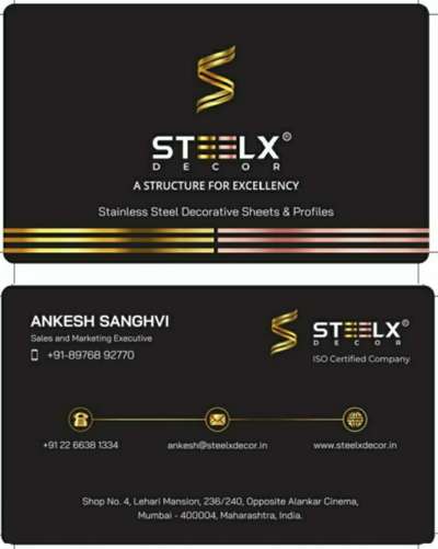 Visiting Card #Steelxdecor