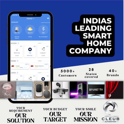 India's number 1 smart home company 
 #smarthomes #smarthomeautomation #InteriorDesigner #HomeAutomation #Smart_touch #touchswitches #LUXURY_INTERIOR #architecturedesigns #InteriorDesigner #hometheaterdesign #hometheaterexperts #cleubautomation #cleub #digitalocks #interiorideas #style #camera