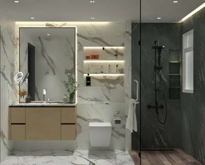 #BathroomDesigns  #showroomdesign  #vanitydesign  #InteriorDesigner