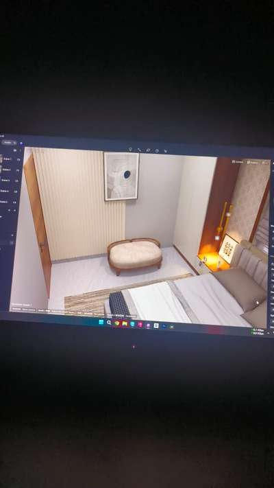 Finding inspiration in the little details 🖥️🌙 #WorkLifeBalance #BedsideSetup #NightShiftMode
 #render3d3d #BedroomDecor #newsite