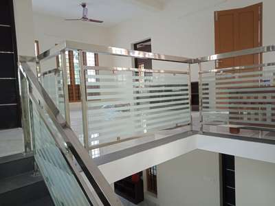 Our Work 
Glass Handrail 
 #GlassHandRailStaircase 
 #StaircaseHandRail 
 #balconyhandrails