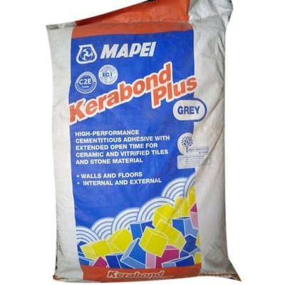 *Kerabond Cementitious Adhesive *
C2 grade adhesive You can use tile on tile Applications. Interior and exterior
With MRP 1100 Discounted price 850(including GET). A bag of 25kg