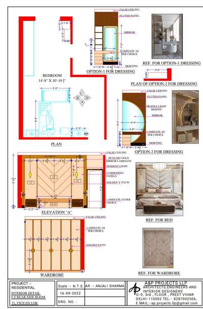 Interior Detail Drawing by A&P PROJECTS, a unit of TCA
To get your house designed by us at reasonable cost  contact us on 828700-2506 #InteriorDesigner #Architect #architecturedesigns #Architectural&Interior #detailsdwg #LUXURY_INTERIOR #planandelevations #FloorPlans #luxurydesign #3dmodeling #2dplan #detaileddesign