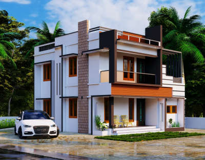 3 BHK Home. #ElevationHome  #lumion11 #keralahomesdesign #ContemporaryHouse #HouseDesigns