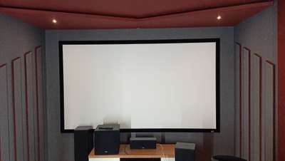 Home theatre.kollenkode
500/sqare feet without sound console (we use brand Yamaha)