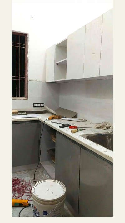 new kitchen work Faridabad sector 62 Sai vatika  apartment