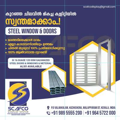 Scafco Steel Door Frame And Window Frames manufacturer 9895555200