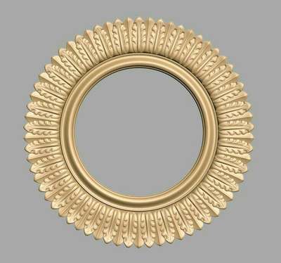 Round Decorative Mirror Frame
Classic Leaf Carving Pattern
Suitable for: Wall décor, Mirror frame, Temple décor, Luxury interior panel.
Outer Diameter: 24 inch
Inner Mirror Size: 14–16 inch
Frame Width: 4–5 inch
Thickness (Material): 18mm HDHMR / 18mm MDF
Carving Depth: 6–8mm.