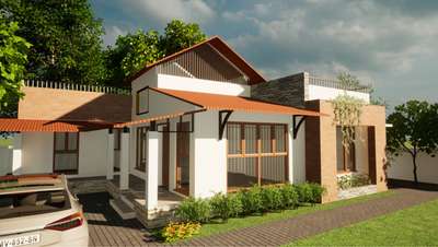 Proposed Residence at Angamaly  #TraditionalHouse  #traditionalkeralahomes  #budgethouses