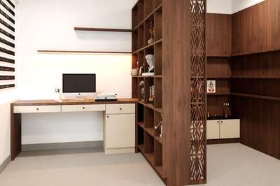 Designed to stand out ✨ Take a look at this stunning interior project made with modern aesthetics and functional planning. #architecturedesigns  #Architectural&Interior  #architectsinkerala  #InteriorDesigner  #interiordesignkerala  #HouseDesigns  #WardrobeDesigns