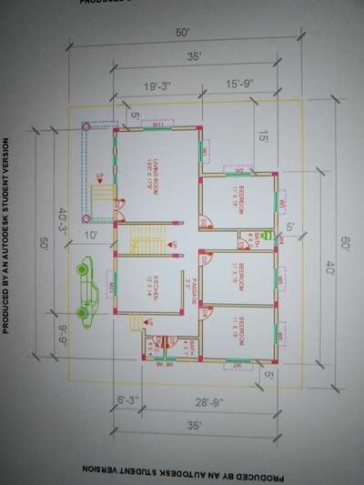 House Plan 50*60 feet