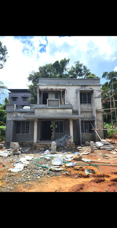 ongoing site at പത്തനംതിട്ട # zeekon builders 👍 #lowcosthouse  #lowbudgethousekerala  #modernhome  #Pathanamthitta  #trendingdesign