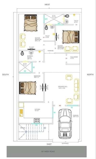 ₹1 स्क्वायर फीट में फ्लोर प्लान बनवाए 8871194779  #2d #2dplanning #FloorPlans  #planning