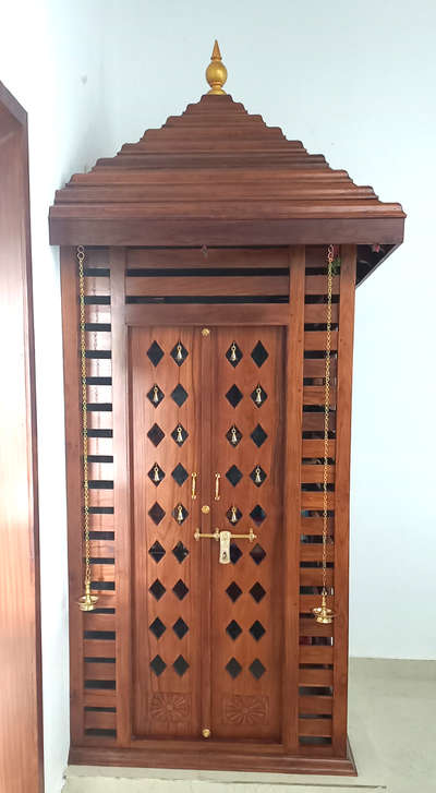 Teak wood pooja Room