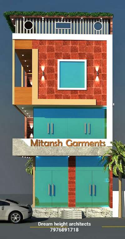 Garments shop designed by Dream height architects.