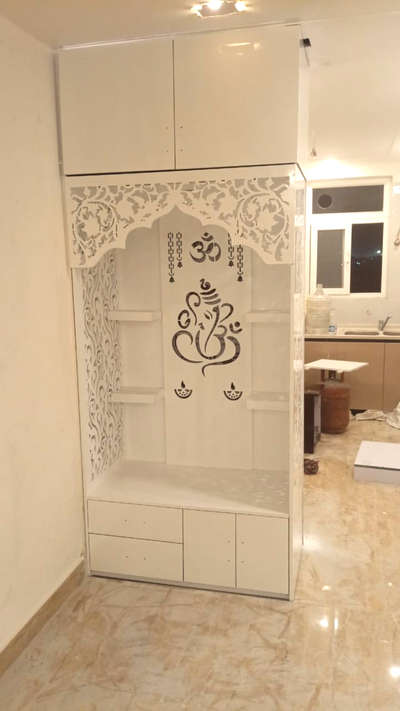 complete by carpenter+ painters done by pu paint of white colour