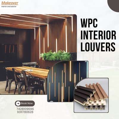 Makeover Interior Presenting you Interior elevation product WPC Interior Louvers 
.
.
WPC Interior Louvers 
at just 450 per panel
. 
. 
#wpc #wpclouvers    #Interior #elevation #exteriorelevation  #modernexterior #louvers #modernelevation #makeoverinterior
. 
. 
Stay connected for more information
. 
. 
Or call us on 
7428109696
9311780628