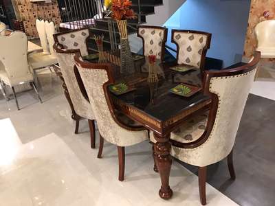 💯 percent/ CP Teak wood Dining table set 6-Chair... more enquiries for than call..