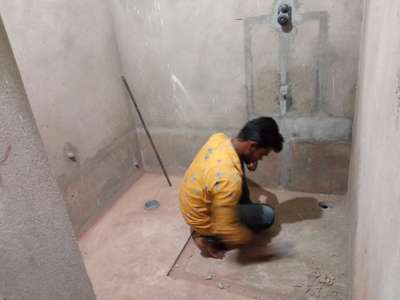 Advance Waterproofing of Bathroom using Cementitous 2K wp method.