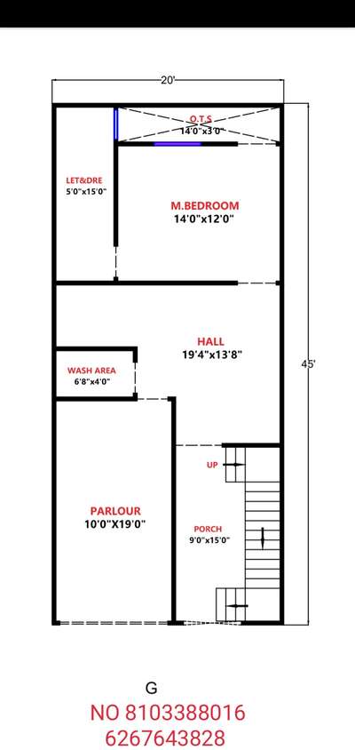 G+2 FLOOR 
DUPLEX HOUSE 
3 MASTER BEDROOM 
1 BEDROOM 
HALL/LIVING HALL 
1 KITCHEN 
1 PARLOUR 
PORCH AREA 
DOUBLE HIGHTED LOBBY 
BALCONY/SITOUT #2DPlans #2BHKPlans #2BHKPlans #FloorPlans #FloorPlansrendering #HouseDesigns