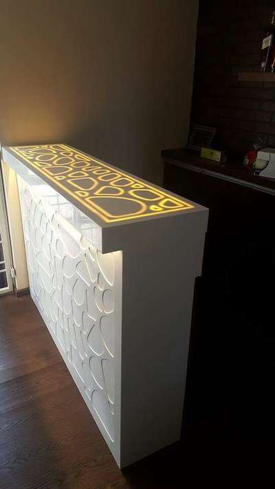 Corian solid surface baar counter top