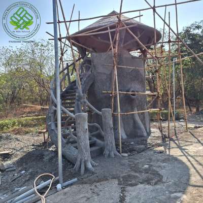 10' × 20' Concrete Tree House work is almost done at Landarkhori Forest Garden Jalgaon 

#concretedesign #concretetreehouse #gazebo #concretewood #cementartwork  #fauxbois #ferrocement #hardscape #landscape #gardening #gardendesign   #mirzabrotherscementdecoration #jalgaon