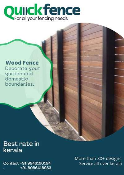 ''wooden fence" for your garden