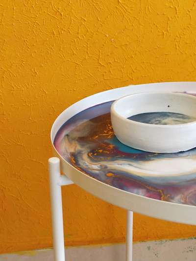 resin art on furniture #resincraft #resintable #resins #Teapoys