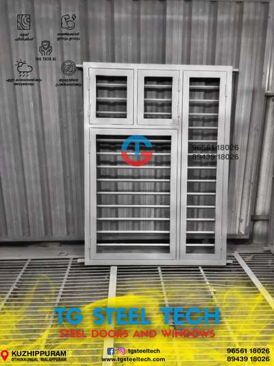 Tata gi steel custom window

Tg steel tech steel doors and windows

HIGH QUALITY 16 GUAGE TATA GI 
WEATHER PROOF
FIRE RESISTANT 
TERMITE RESISTANT 
ANTI CORROSIVE TREATED
MAINTENANCE FREE
ALL KERALA DELIVERY 
CUSTOM SIZES AVAILABLE

TG STEEL TECH 
STEEL DOORS
 AND WINDOWS 
KOTTAKAL, MALAPPURAM 
9656118026
8943918026

 #TATA_STEEL  #TATA #tatasteel #TATA_16_GAUGE_SHEET #FrenchWindows #WindowsDesigns #windows #windowdesign #tgsteeltechwindows #metal #furniture #SteelWindows #steelwindowsanddoors #steelwindow #Steeldoor #steeldoors #steeldoorsANDwindows #tgsteeltech
#AllKeralaDeliveryAvailible #trusted #architecture #steelventilation #ventilation #home #homedecor #industry #allkeraladelivery #interior #cheap #cement #iron #tatagalvano #16guage #120gsm #doors #woodendoors #wood #india #kerala #kannur #malappuram #kasarkod #wayanad #calicut #kochi #eranankulam #thiruvananthapuram #bedroom #kitchen #outdoor #living #staicase #roof #plan #bathroom #kollam #dining #kottayam #trissur #alappuzha