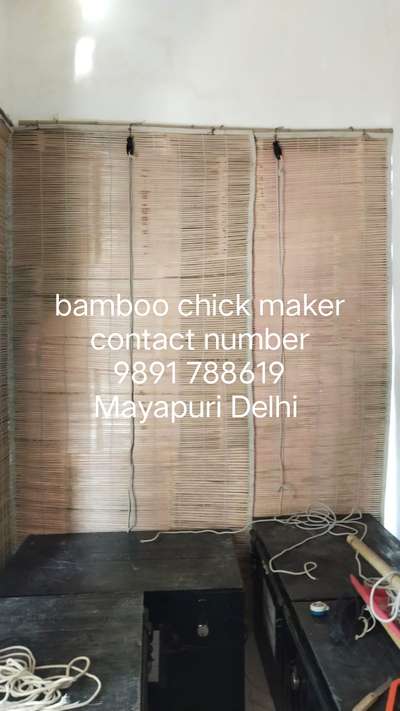 bamboo chick maker contact number 9891 788619 Mayapuri Delhi