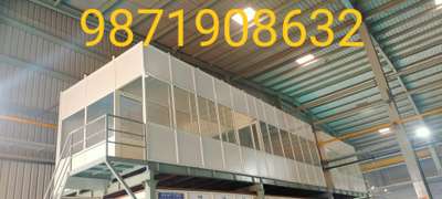 Aluminium powder coating office partition cabin  #AluminiumWindows  #Aluminiumcompositepanel  #toughenedpartition