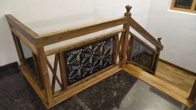 stare case used teak wood and CNC cutting, marasala interiors