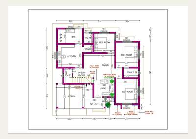 3bed room plan
 #