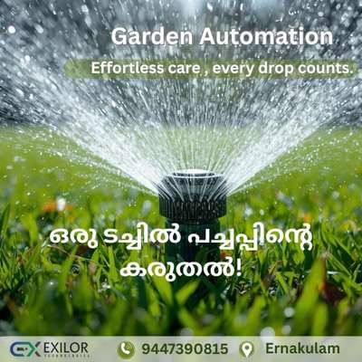 " Smart Automation for Smarter Gardens.”
#GardenAutomation#homeautomationsystem#ernakulam#exilor