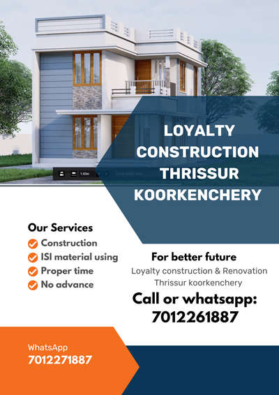 Loyalty construction Renovation Thrissur koorkenchery