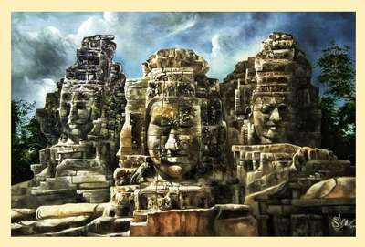 #oiloncanvas #HomeDecor #WallDecors #paintingonwallart #budha #oilpainting