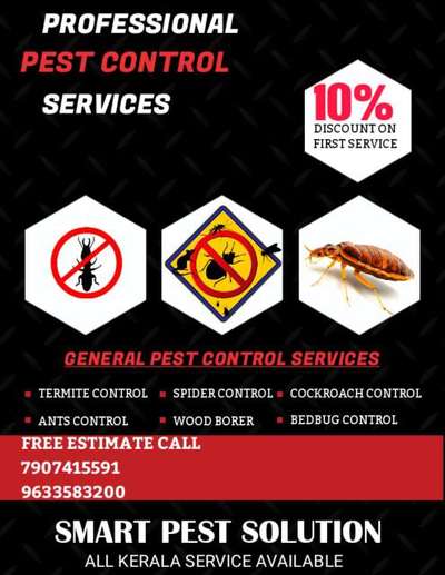 #Anti-Termite  #cockrochescontrol  #bedbugs  #antscontrol  #wood borer #spider  #lizardcontrol  #rodents  #rubber beettle #