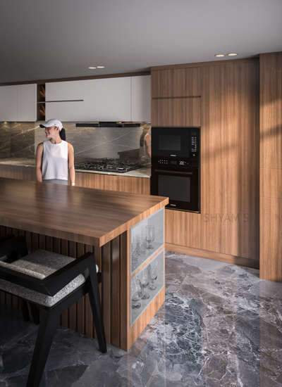 modular kitchen. 
 #ClosedKitchen  #KitchenIdeas  #LargeKitchen  #LShapeKitchen  #WoodenKitchen  #KitchenRenovation  #KitchenTable  #KitchenCeilingDesign  #ModularKitchen