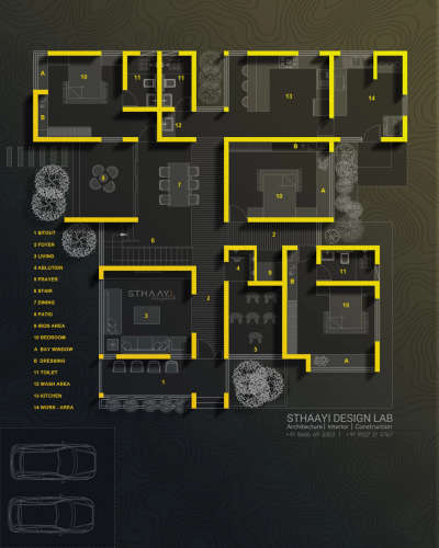 Where dreams take shape, and memories are made. Introducing our 3BHK home plan, a blueprint for happiness!

Designed by @sthaayi_design_lab

Ground Floor:

- Sitout
- Living
- Prayer Room
- Dining
- 1 Master Bedroom (attached, dressing, bay window)
- 2nd Bedroom (attached, dressing, bay window)
- 3rd Bedroom (dressing, bay window)
- Patio
- Kitchen
- Work area
- C-Toilet (indoor)
- Stair

#sthaayi_design_lab #sthaayi #floorplan #architecture #architecturaldesign #housedesign #buildingdesign #designhouse #designerhouse #interiordesign #construction #newconstruction #civilengineering #realestate #kerala #budgethome #keralahomes"