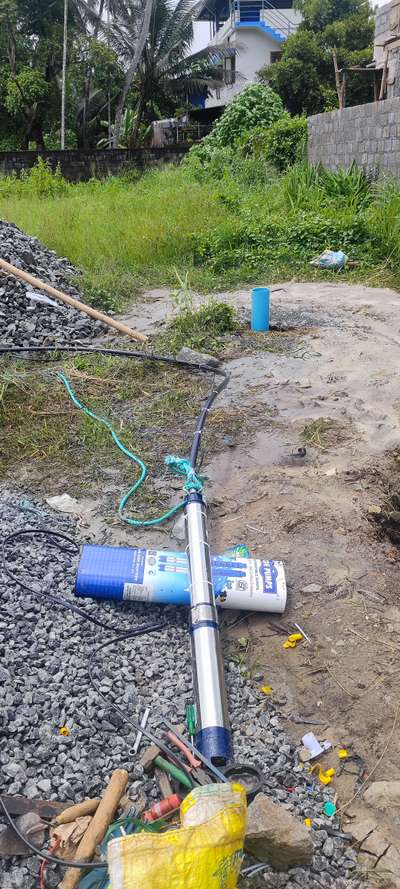 1.5 hp CRE borewell submersible pump installation at cheranalloor