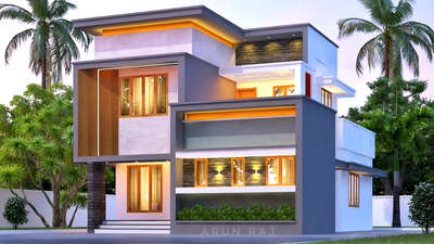CLIENT - Mr. LIJIN 
LOCATION - PARAVUR 
AREA  - 1861 SQFT 
 #ElevationHome  #Ernakulam   #exteriordesigns  #3dmodeling