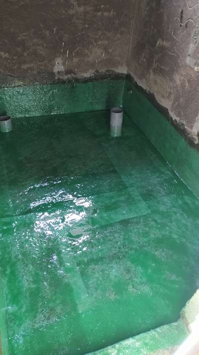 Fibreglass lamination - FRP (waterproofing) in bathroom @ kollam ,kumaranchira