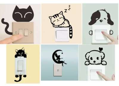 Sticker Yard PVC Vinyl Switch Board & Wall Sticker Switch Stickers 
Name: Sticker Yard PVC Vinyl Switch Board & Wall Sticker Switch Stickers 
Product Breadth: 30 cm
Product Height: 30 cm
Product Length: 0.5 cm
Net Quantity (N): 6

Country of Origin: India