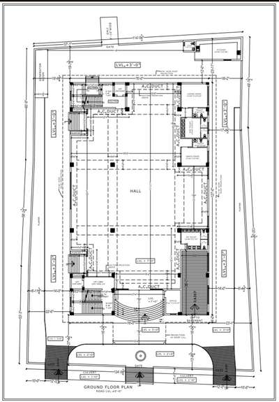 #Architecture Plan (Marriage Hall)...