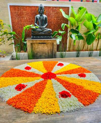 Happy onam  #homesweethome  #HouseDesigns  #buddha  #nature  #plants  #patio  #onam