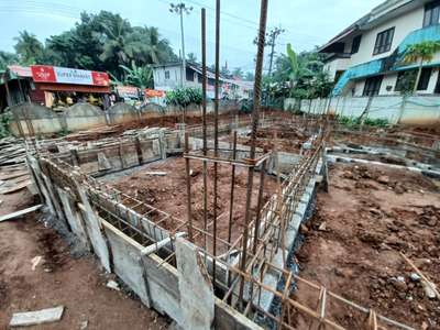 From strong foundation to a building. Commercial building.
 #commercial_building  #raft_foundation  #foundation_prepration  #buildersthrissur