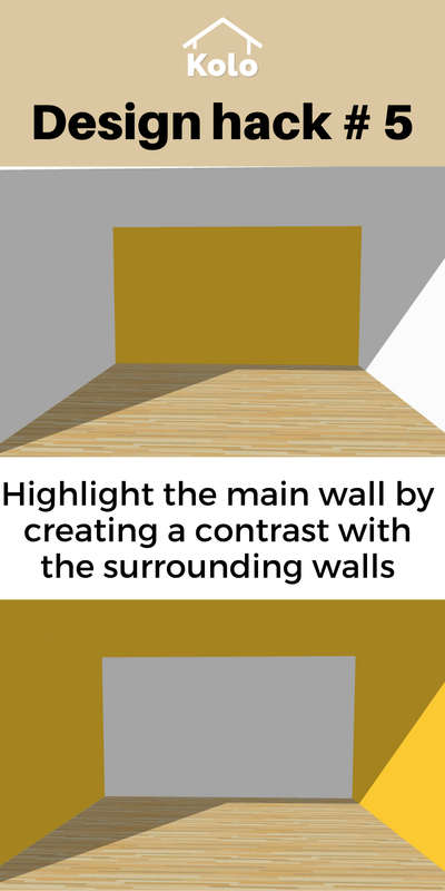 Highlight a wall easily creating a contrast of colours.

Check out our design hack #5.

Learn tips, tricks and details on Home construction with Kolo Education 🙂

If our content has helped you, do tell us how in the comments ⤵️

Follow us on @koloeducation to learn more!!!

#education #architecture #construction  #building #interiors #design #home #interior #expert #paint  #koloeducation  #designhack