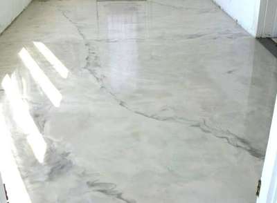 epoxy flooring metallic design